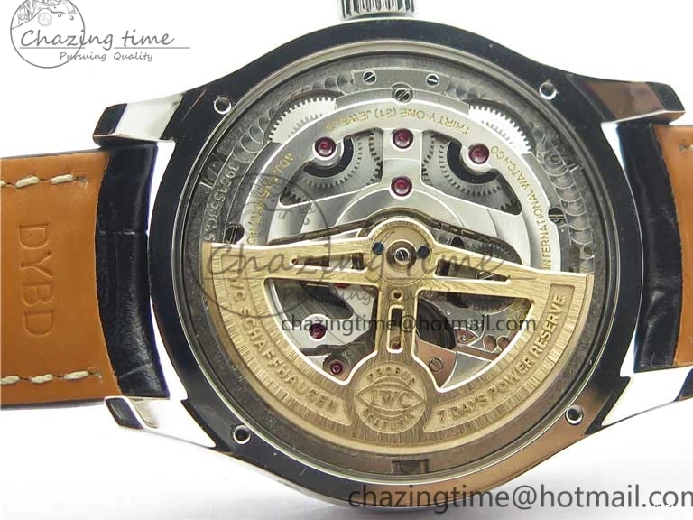 MIROTIME 0523 Portugieser Perpetual Calendar IW503401 V9F 1:1 Best Edition Blue Dial on Black Leather Strap A Contemporary 7114